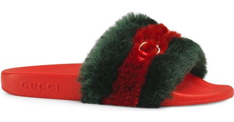 fluffy gucci slides|gucci slides outlet.